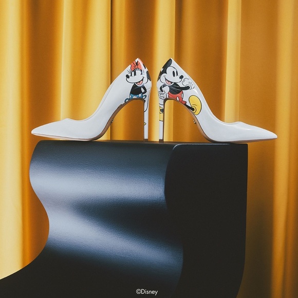 Disney X Aldo Stiletto Pump Heels Mickey and Minnie D100Stessy New in box - Picture 15 of 16